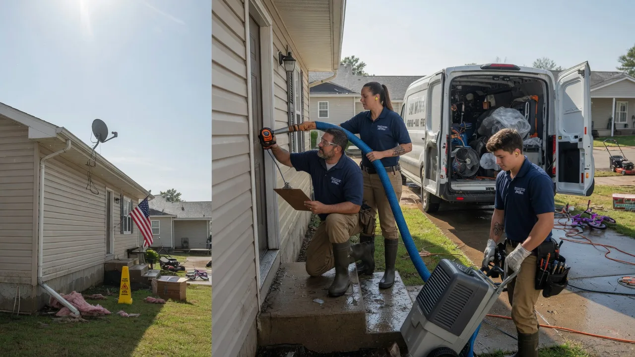Ceiling Water Damage Restoration in Oxford, ME near me